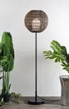 Jonathan Y Bea 61" Outdoor Woven Globe Led Floor Lamp