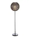Jonathan Y Bea 61in Outdoor Woven Globe Led Floor Lamp