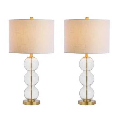 Jonathan Y Bella 27" Glass Triple-sphere Led Table Lamp