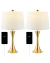 Jonathan Y Bennett Table Lamp In White