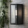 Jonathan Y Berlin 7" 1-light Iron/glass Modern Industrial Led Outdoor Lantern