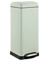 Jonathan Y Betty Retro Green 8 Gallon Step Open Trash Can In Mint Green