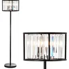 Jonathan Y Bevin 63" Metal/crystal Led Floor Lamp, Oil Rubbed Bronze/crystal In Oil Rubbed Bronze