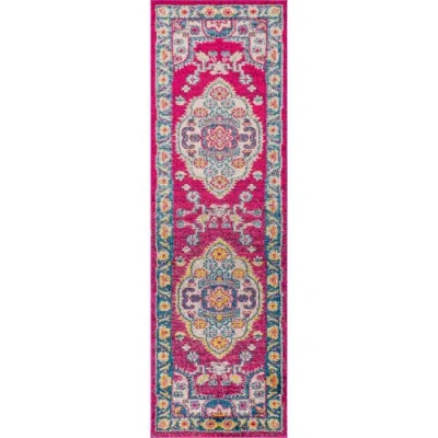 Jonathan Y Bohemian Flair Boho Vintage Area Rug In Pink/ivory