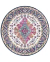 Jonathan Y Bohemian Flair Boho Vintage Medallion Area Rug In Blue