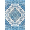 Jonathan Y Bohemian Flair Boho Vintage Medallion Area Rug In Cream/blue
