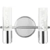 Jonathan Y Bolha Bubble 2-light Led Vanity In Silver