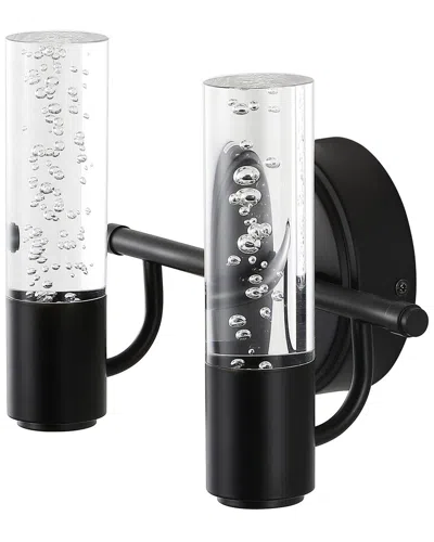 Jonathan Y Bolha Bubble 2-light Led Vanity In Black