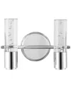 Jonathan Y Bolha Bubble 2-light Led Vanity In Silver