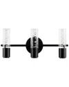 Jonathan Y Bolha Bubble 3-light Led Vanity In Bronze
