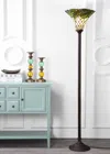 Jonathan Y Botanical Tiffany-style 71" Torchiere Led Floor Lamp
