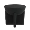 Jonathan Y Brady 16.25" Minimalist Modern Drum Accent Table, Black Frosted In Black Frosted