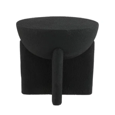 JONATHAN Y JONATHAN Y BRADY 16.25" MINIMALIST MODERN DRUM INDOOR/OUTDOOR ACCENT TABLE