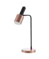 Jonathan Y Brady 22" Led Task Table Lamp In Copper,black