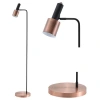 Jonathan Y Brady 59.50" Metal Led Task Floor Lamp, Copper/black In Copper/black
