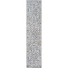 Jonathan Y Brandy Rustic Border Low-pile Machine-washable Area Rug In Light Gray/blue