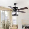 Jonathan Y Braxton 52" 4-light Farmhouse Industrial Iron Drum Shade Led Ceiling Fan With Remote