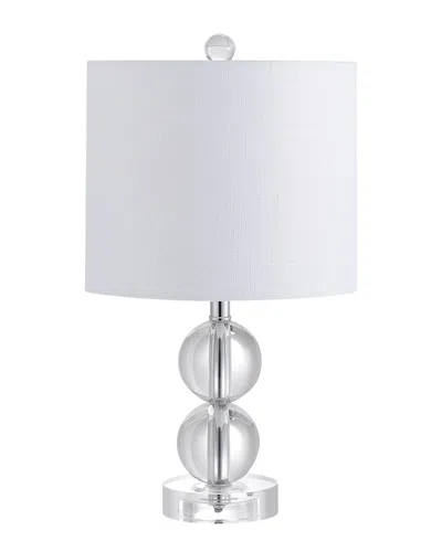 Jonathan Y Brooklyn 17.5in Crystal Led Table Lamp In White