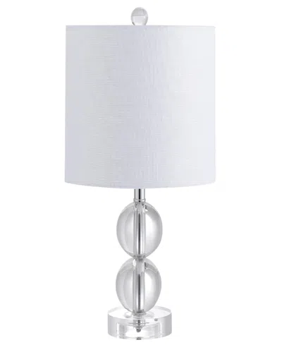 Jonathan Y Brooklyn 17.5in Crystal Led Table Lamp In White