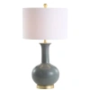 Jonathan Y Brussels 27" Contemporary Transitional Ceramic/metal Led Table Lamp In Gray