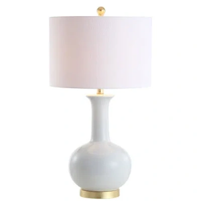 Jonathan Y Brussels 27" Contemporary Transitional Ceramic/metal Led Table Lamp In White