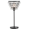 Jonathan Y Designs 25in Buckingham Crystal & Metal Table Lamp In Bronze