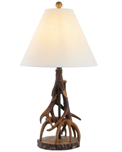 Jonathan Y Cabell 26in Rustic Led Table Lamp In Brown