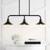 Jonathan Y Cade 34.25" 3-light Metal Farmhouse Industrial Led Pendant