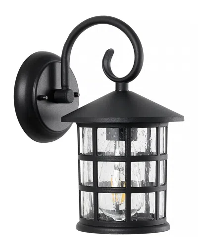 Jonathan Y Cadiz Rustic Led Outdoor Lantern In Black