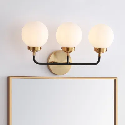 Jonathan Y Caleb 3-light 22" Brass Vanity In Gold