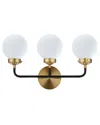 Jonathan Y Caleb 3-light 22in Brass Wall Sconce