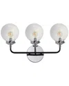 Jonathan Y Caleb 3-light 22in Brass Wall Sconce In White