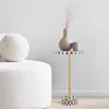 Jonathan Y Calix Contemporary Minimalist Metal/resin Round End Table
