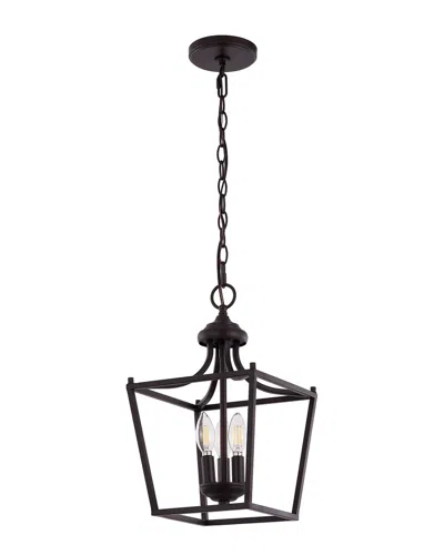 Jonathan Y Camden 3-light Led Pendant In Bronze