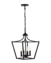Jonathan Y Camden 4 Light Led Pendant In Bronze
