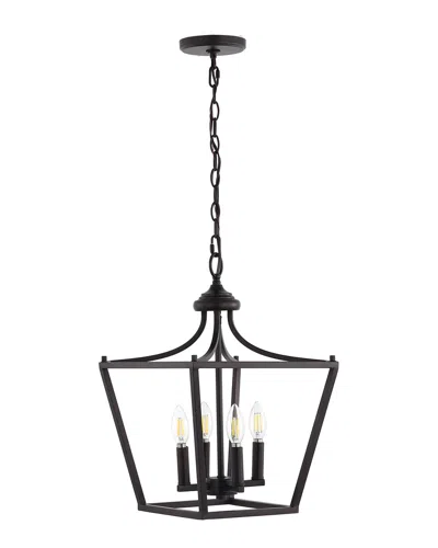 Jonathan Y Camden 4 Light Led Pendant In Bronze