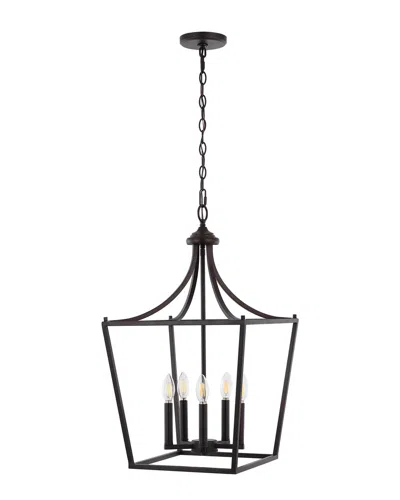 Jonathan Y Camden 5 Light Led Pendant In Bronze