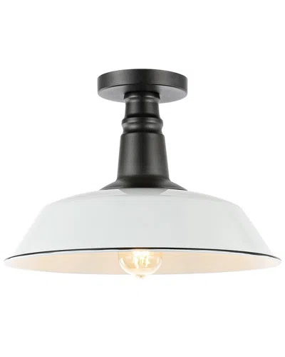 Jonathan Y Camila Semi Flush Mount In White