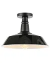 Jonathan Y Camila Semi Flush Mount In Black