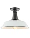 Jonathan Y Camila Semi Flush Mount In White