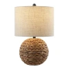 Jonathan Y Camilo 21.5" Modern Coastal Woven Rattan Globe Led Table Lamp In Brown