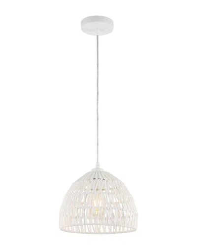 Jonathan Y Campana Pendant In White