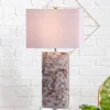 Jonathan Y Cannon 29" Seashell And Crystal Led Table Lamp