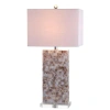 Jonathan Y Cannon 29" Seashell And Crystal Led Table Lamp, Natural/clear In Natural/clear