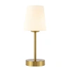 Jonathan Y Carson Bohemian Farmhouse Iron Rechargeable Integrated Portable Led Table Lamp In Brass Gold