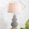 Jonathan Y Carter 29" Ceramic/resin Led Table Lamp In Gray