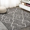 Jonathan Y Carwa  Diamond Trellis Indoor/outdoor Area Rug In Black/ivory