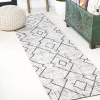 Jonathan Y Carwa  Diamond Trellis Indoor/outdoor Area Rug In Ivory/black
