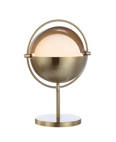 Jonathan Y Casi Art Deco Mid-century Globe Led Table Lamp In Gold