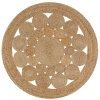 Jonathan Y Cassia Round Natural Jute Boho Circle Natural Round Area Rug In Natural
